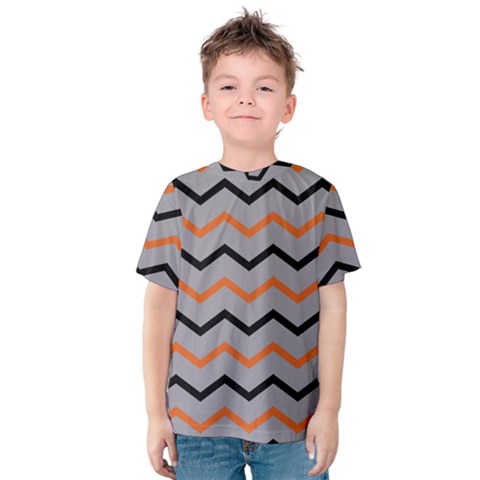 Basketball Thin Chevron Kids  Cotton Tee by mccallacoulturesports