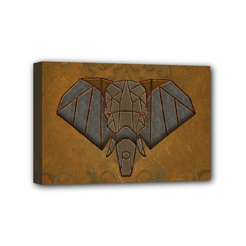 Wonderful Elephant Mini Canvas 6  X 4  (stretched) by FantasyWorld7