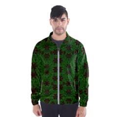 Rose Stars So Beautiful On Green Men s Windbreaker by pepitasart