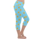 i love bread Lightweight Velour Capri Yoga Leggings View3