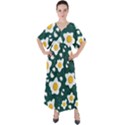 WANNA HAVE SOME EGG? V-Neck Boho Style Maxi Dress View1