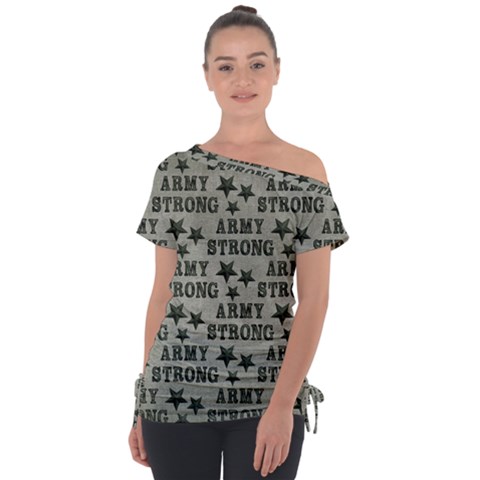 Army Stong Military Tie-up Tee by McCallaCoultureArmyShop