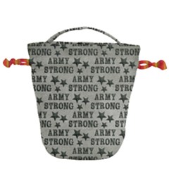 Army Stong Military Drawstring Bucket Bag by McCallaCoultureArmyShop