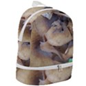 Close Up Mushroom Abstract Zip Bottom Backpack View2