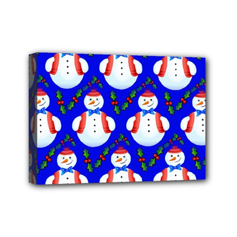 Seamless Snow Cool Mini Canvas 7  X 5  (stretched) by HermanTelo