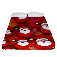Santa Clause Fitted Sheet (king Size) by HermanTelo
