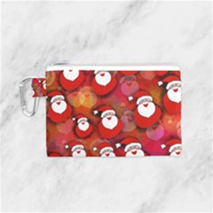 Santa Clause Canvas Cosmetic Bag (small) by HermanTelo