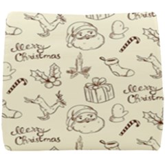 Vintage Christmas Pattern Seat Cushion by Vaneshart