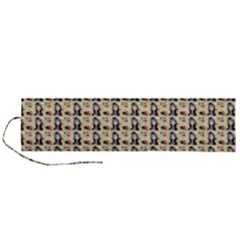Chrix Pat Beige Roll Up Canvas Pencil Holder (l) by snowwhitegirl