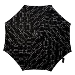 Black And White Ethnic Geometric Pattern Hook Handle Umbrellas (small) by dflcprintsclothing