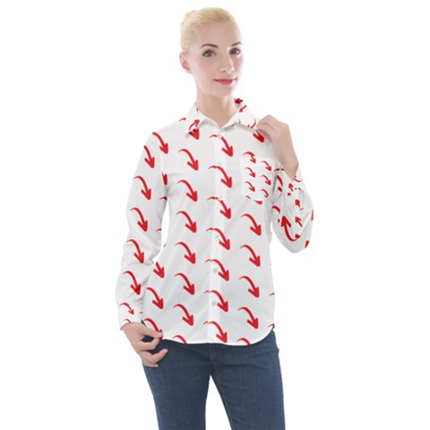 Create Your Own Custom Online Full Print Blank Template Women s Long Sleeve Pocket Shirt by startdesign