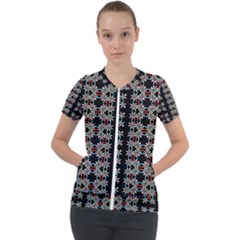 Illustrations Texture Short Sleeve Zip Up Jacket by Mariart