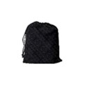 Pattern Abstrait Blanc/Noir Drawstring Pouch (Small) View2