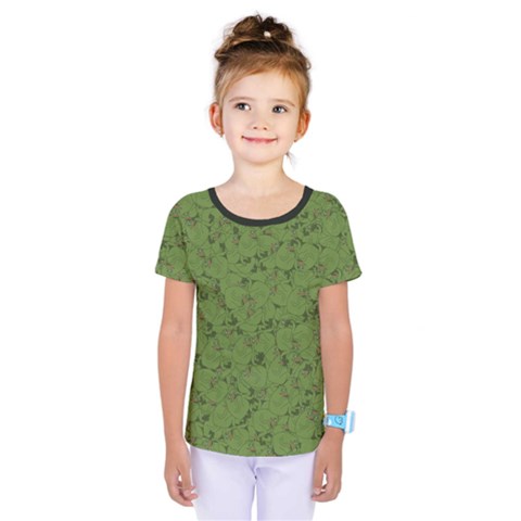 Groyper Pepe The Frog Original Meme Funny Kekistan Green Pattern Kids  One Piece Tee by snek