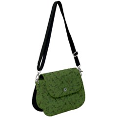 Groyper Pepe The Frog Original Meme Funny Kekistan Green Pattern Saddle Handbag by snek