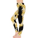 Ananas Chevrons Noir/Jaune Leggings  View3