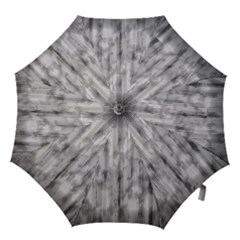 Abstrait Texture Gris/noir Hook Handle Umbrellas (medium) by kcreatif