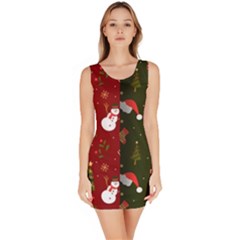 Hand Drawn Christmas Pattern Collection Bodycon Dress by Vaneshart