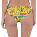 Colorful Funny Christmas Pattern Cool Ho Ho Ho Lol Reversible Hipster Bikini Bottoms View2