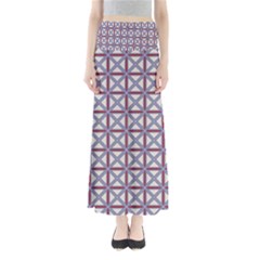 Df Donos Grid Full Length Maxi Skirt by deformigo