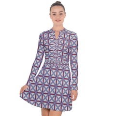 Df Donos Grid Long Sleeve Panel Dress by deformigo