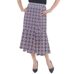Df Donos Grid Midi Mermaid Skirt by deformigo