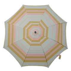 Bandes Rose/doré/vert Hook Handle Umbrellas (medium) by kcreatif