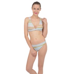 Bandes Rose/doré/vert Classic Banded Bikini Set  by kcreatif