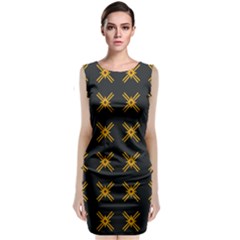 Df Ikonos Quanika Sleeveless Velvet Midi Dress by deformigo