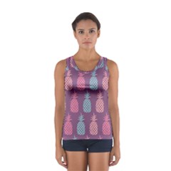 Pineapple Wallpaper Pattern 1462307008mhe Sport Tank Top  by Sobalvarro