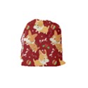 Colorful Funny Christmas Pattern Dog Puppy Drawstring Pouch (Medium) View2