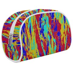 Multicolored Vibran Abstract Textre Print Makeup Case (medium) by dflcprintsclothing