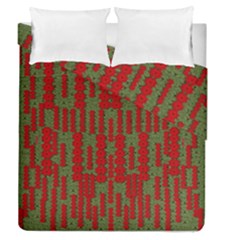 Bloom In Yule Season Colors Duvet Cover Double Side (queen Size) by pepitasart