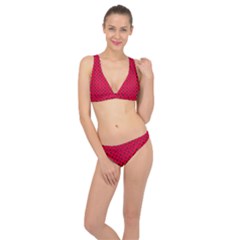 Df Magenta Legend Classic Banded Bikini Set  by deformigo