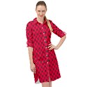 DF Magenta Legend Long Sleeve Mini Shirt Dress View1