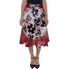 Merry Christmas Ornamental Perfect Length Midi Skirt by christmastore