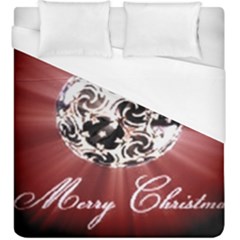 Merry Christmas Ornamental Duvet Cover (king Size) by christmastore