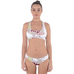 Fighting Golden Rooster  Cross Back Hipster Bikini Set by Pantherworld143