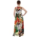 Lilies In A Vase 1 4 Empire Waist Velour Maxi Dress View2