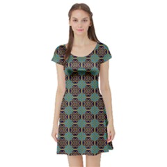 Df Catania Short Sleeve Skater Dress by deformigo