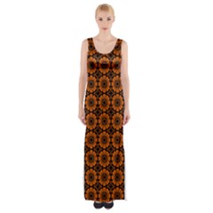 Df Myra Thigh Split Maxi Dress by deformigo