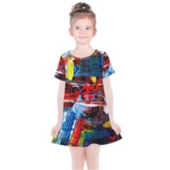 Red Aeroplane 6 Kids  Simple Cotton Dress by bestdesignintheworld