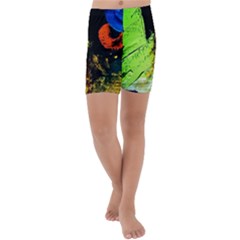 I Wonder 1 Kids  Lightweight Velour Capri Yoga Leggings by bestdesignintheworld