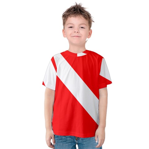 Diving Flag Kids  Cotton Tee by FlagGallery
