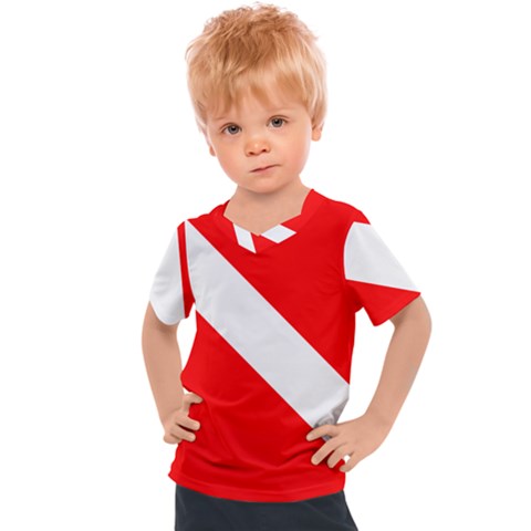 Diving Flag Kids  Sports Tee by FlagGallery