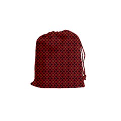 Df Pointsettia Drawstring Pouch (small) by deformigo