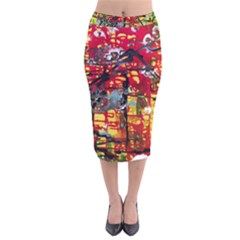 July 1 1 Velvet Midi Pencil Skirt by bestdesignintheworld
