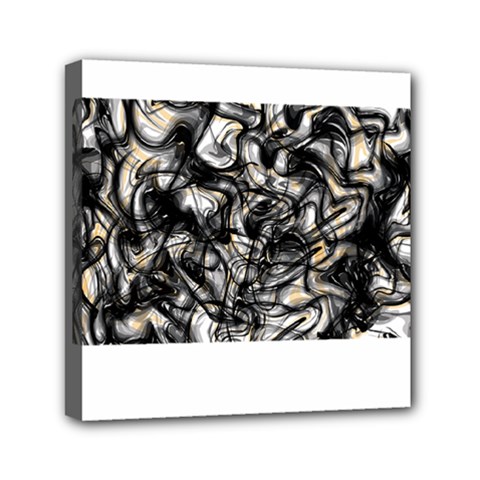 Marble Texture Mini Canvas 6  X 6  (stretched) by letsbeflawed