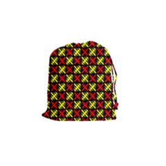 Rby-c-2-6 Drawstring Pouch (small) by ArtworkByPatrick