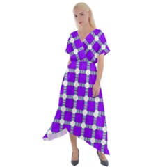 Tortola Cross Front Sharkbite Hem Maxi Dress by deformigo